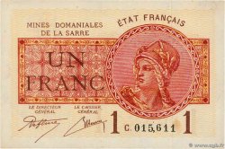 1 Franc MINES DOMANIALES DE LA SARRE FRANCE  1920 VF.51.03 XF