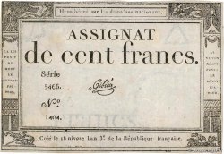 100 Francs FRANCE  1795 Ass.48a