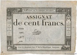 100 Francs FRANCE  1795 Ass.48a VF