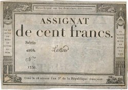 100 Francs FRANCE  1795 Ass.48a VF+