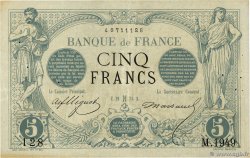 5 Francs NOIR FRANCE  1873 F.01.15
