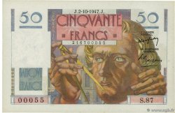 50 Francs LE VERRIER FRANCE  1947 F.20.09