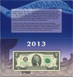 2 Dollars Set de présentation UNITED STATES OF AMERICA New York 2009 P.530A UNC