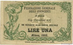1 Lire ITALIE  1893 GME.0564