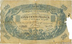 500 Francs ALGERIA  1924 P.075b