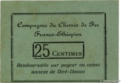 25 Centimes DJIBUTI Dire Daoua 1919 P.- q.FDC