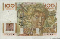 100 Francs JEUNE PAYSAN filigrane inversé FRANCE  1952 F.28BIS.01
