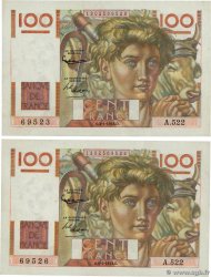 100 Francs JEUNE PAYSAN Lot FRANCE  1953 F.28.35