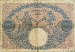 50 Francs BLEU ET ROSE FRANCE  1905 F.14.17 VG