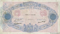 500 Francs BLEU ET ROSE FRANCE  1929 F.30.32 F