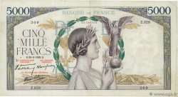 5000 Francs VICTOIRE Impression à plat FRANCE  1939 F.46.12
