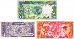 25, 50 Piastres et 1 Pound Lot SUDAN  1987 P.37 au P.39 UNC-