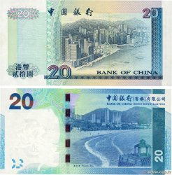 20 Dollars Lot HONG KONG  1994 P.297a et P.329a q.FDC