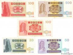 20, 50, 100 et 500 Dollars Lot HONG KONG  2012 P.280c, P281c, P.282a, P.285b et P.287a F