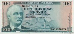 100 Kronur ISLANDE  1961 P.44a