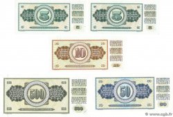 5, 10, 50 et 500 Dinara Lot YUGOSLAVIA  1968 P.081b, P.082c, P.083b, P.091a UNC