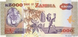 5000 Kwacha ZAMBIA  1992 P.41a UNC