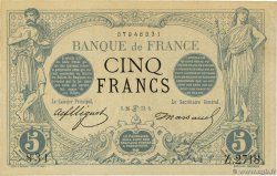 5 Francs NOIR FRANCE  1873 F.01.19