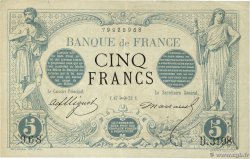 5 Francs NOIR FRANCE  1873 F.01.23