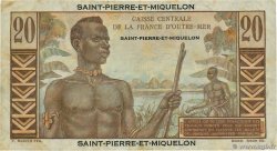 20 Francs Émile Gentil SAINT PIERRE AND MIQUELON  1946 P.24 F
