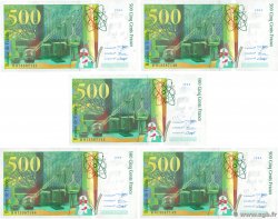 500 Francs PIERRE ET MARIE CURIE Consécutifs FRANCE  1994 F.76.01 NEUF