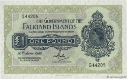 1 Pound FALKLAND ISLANDS  1982 P.08e  UNC-