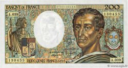 200 Francs MONTESQUIEU FRANCE  1986 F.70.06 UNC-