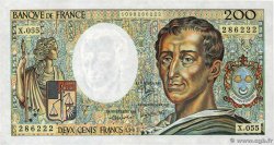 200 Francs MONTESQUIEU FRANCE  1987 F.70.07 pr.NEUF