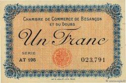 1 Franc FRANCE régionalisme et divers Besançon 1918 JP.025.21 SUP