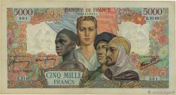5000 Francs EMPIRE FRANÇAIS FRANCE  1947 F.47.58 VF