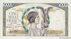 5000 Francs VICTOIRE Impression à plat FRANCE  1939 F.46.08 pr.SPL