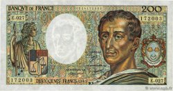 200 Francs MONTESQUIEU FRANCE  1985 F.70.05 XF