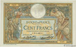 100 Francs LUC OLIVIER MERSON grands cartouches FRANCE  1927 F.24.06 VF+