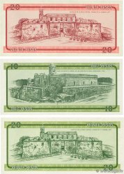 10 et 20 Pesos Lot CUBA  1985 P.FX05 / 08 /09 AU+