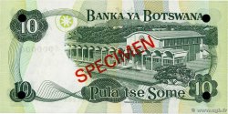 10 Pula Spécimen BOTSWANA (REPUBLIC OF)  1982 P.09s1 UNC