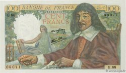 100 Francs DESCARTES FRANCE 1944 F.27.05