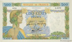 500 Francs LA PAIX FRANCE 1941 F.32.14