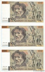 100 Francs DELACROIX 442-1 & 442-2 Faux FRANCE 1995 F.69ter.02c