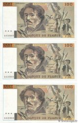 100 Francs DELACROIX 442-1 & 442-2 Faux FRANCE 1995 F.69ter.02c