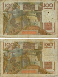 100 Francs JEUNE PAYSAN filigrane inversé FRANCE  1953 F.28bis.03 pr.B