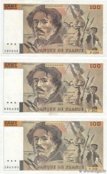 100 Francs DELACROIX imprimé en continu Faux FRANCE  1993 F.69bis.08x