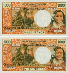 1000 Francs Lot NEW HEBRIDES  1970 P.20a UNC-