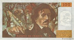 100 Francs DELACROIX modifié Fauté FRANCE 1982 F.69.06 TTB