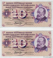 10 Francs Consécutifs SUISSE  1970 P.45p fST+