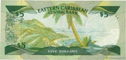 5 Dollars CARIBBEAN   1988 P.22a1 F