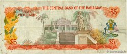 5 Dollars BAHAMAS  1974 P.37b BC