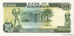 20 Kwacha ZAMBIA  1989 P.32a UNC