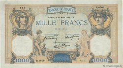 1000 Francs CÉRÈS ET MERCURE type modifié FRANCE  1939 F.38.35