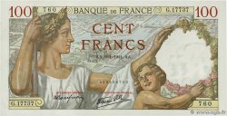 100 Francs SULLY FRANCIA  1941 F.26.44 q.FDC
