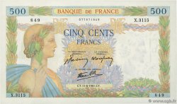 500 Francs LA PAIX FRANCE  1941 F.32.18